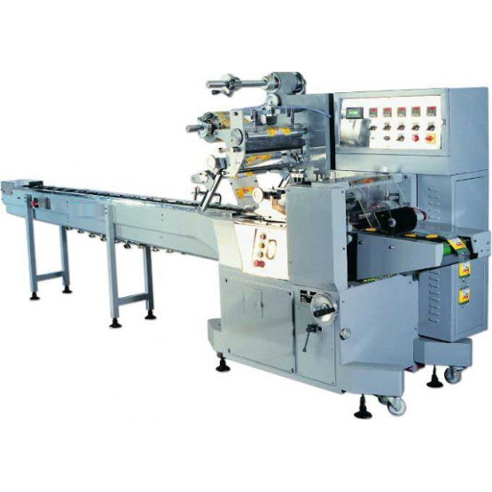 Flow wrap pouch packing machine